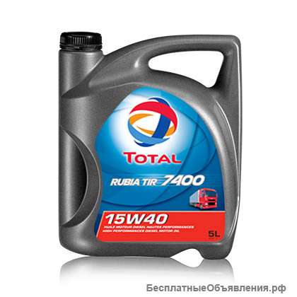 Моторное масло Total Rubia TIR 7400 15W40 в наличии