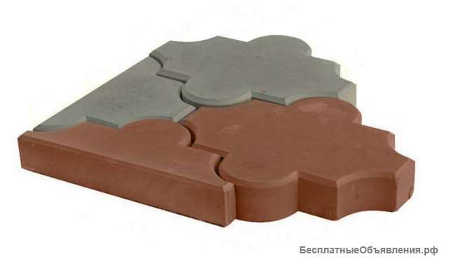 Брусчатка тротуарная клевер 267х218х45