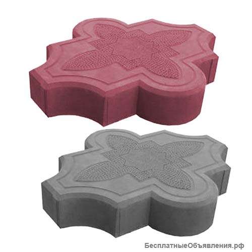 Брусчатка тротуарная Клевер Узорчатый