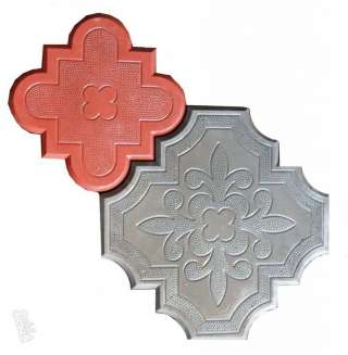 Брусчатка тротуарная "Клевер Краковский" (Гжель)