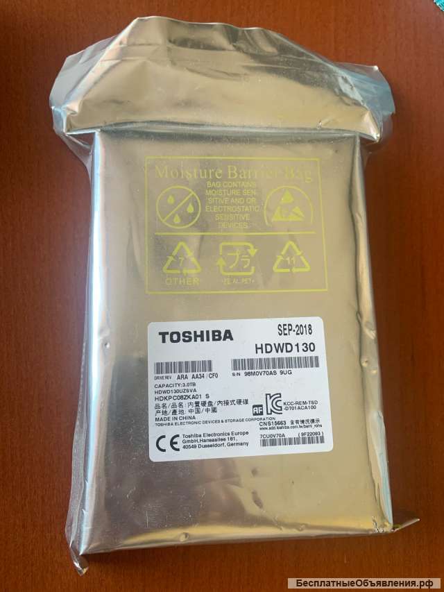Жесткий диск Toshiba SEP-2018, HDWD130