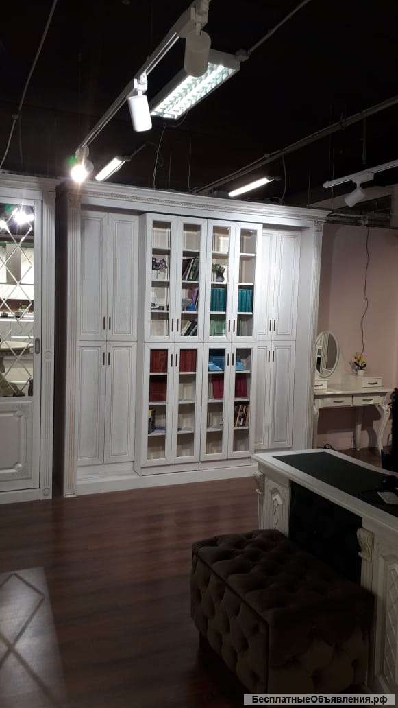 Библиотека раздвижная шпон дуба