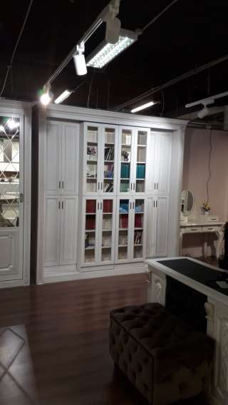 Библиотека раздвижная шпон дуба