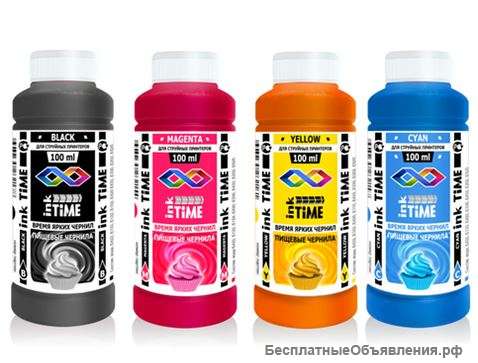 Пищевые чернила "InkTime" для 4-цветного принтера