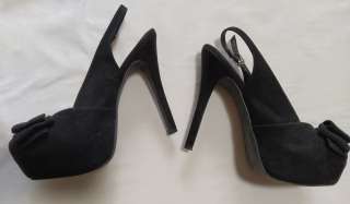 Туфли черные замшевые New look, 39 размер