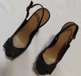 Туфли черные замшевые New look, 39 размер