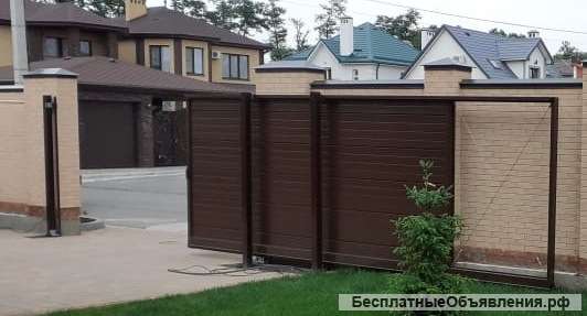 Откатные ворота под ключ в Ростове-на-Дону