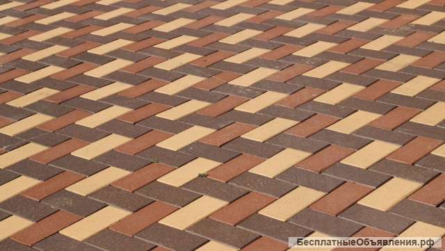 Брусчатка тротуарная Кирпичик 200х100х45