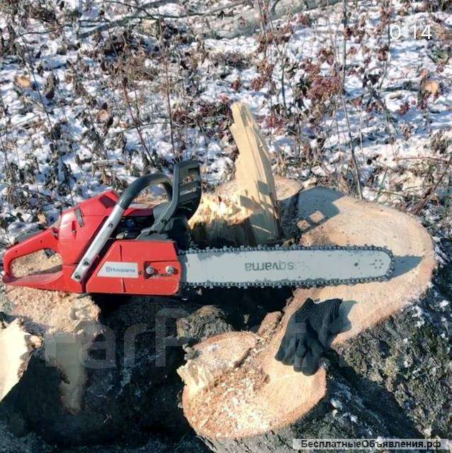 Профессиональное спиливание деревьев и кустарниковой растительности