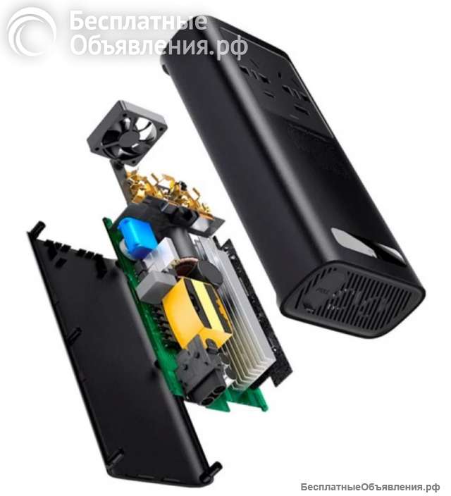 Автомобильный инвертор Baseus Super Si Power Inwerter 220V CN/EU 500W (BS-C150-02)