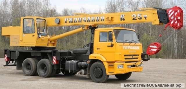 Аренда Автокрана 25 тонн 22 метра стрела в Звенигороде
