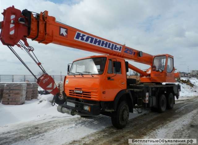 Аренда Автокрана 25 тонн 28 метров стрела в Пущино