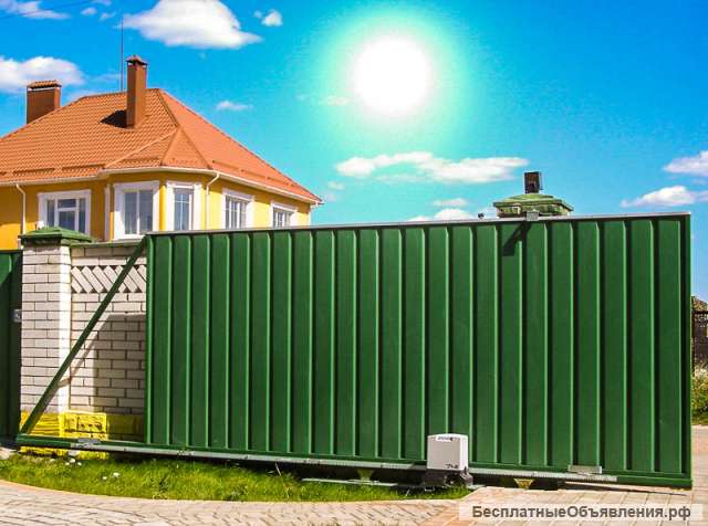 Откатные ворота в Ликино Дулёво