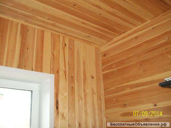 Обшивка болконов, лоджий, дачь, бань