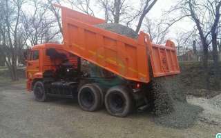 Доставка песка щебня грунта