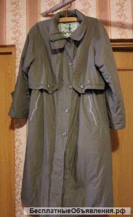 Зимнее плащ-пальто