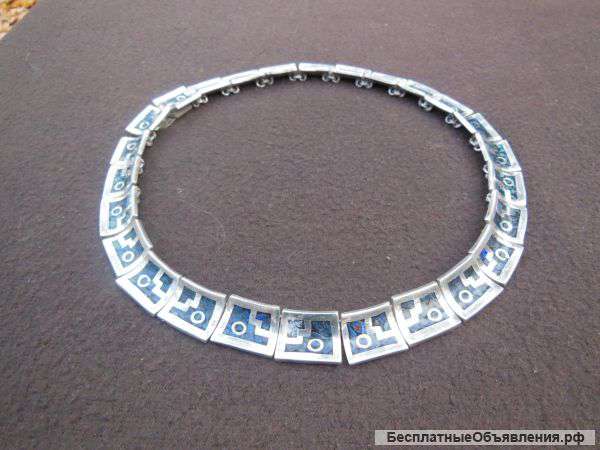 Ожерелье раритетное из мексиканского серебра