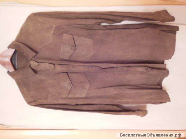 Рубашка – блейзер из натурального велюра