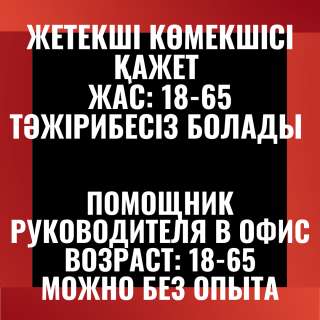 ТРЕБУЕТСЯ ПОМОЩНИК руководителя