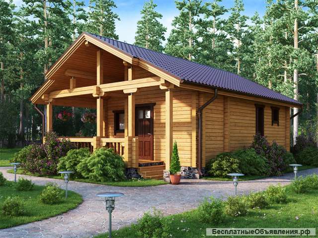 Строительство бани из бруса