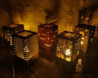 Светильник - ночник из дерева