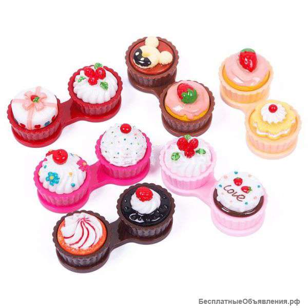 Контейнер для контакных линз Пирожные