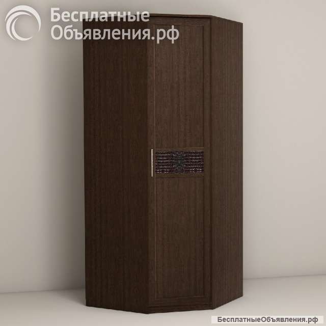 Шкаф угловой "Кэт-4 (венге/кайман коричневый)" (новый)