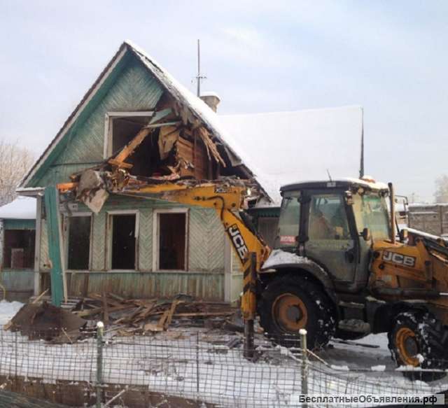 Вывоз и утилизация мусора, снос зданий под ключ