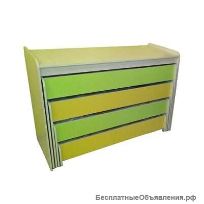 Кровать-тумба четырехъярусная выкатная