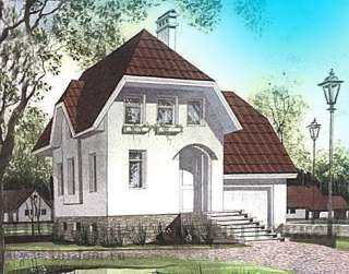 Трёхэтажный кирпичный дом на 218 кв. м с гаражом.