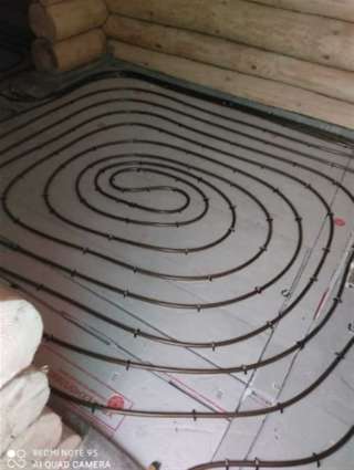 Теплый пол за один день