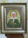Святая Матрона вышыта бисером
