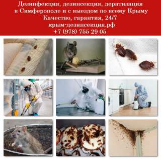 Дезинсекция, дератизация Симферополь, Крым