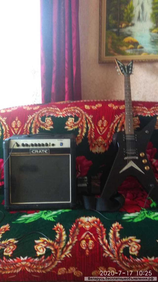 Электро гитара +усилитель +метал звуковые педали