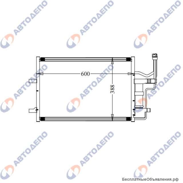 Радиатор кондиционера MAZDA AXELLA, 3