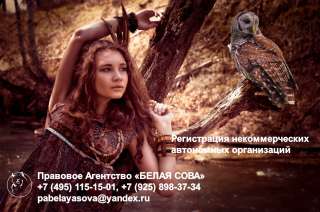 Регистрация некоммерческих автономных организаций