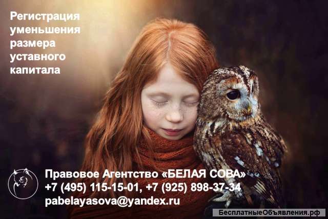 Уменьшение уставного капитала