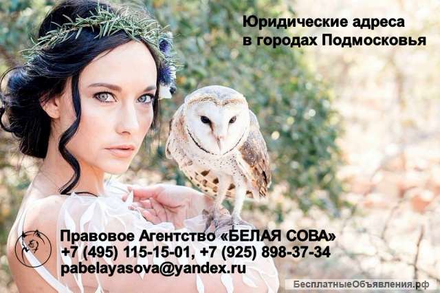 Адреса в городах Подмосковье