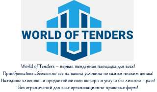 Первая публичная тендерная площадка Worldoftenders