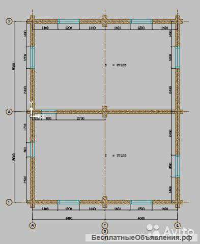 Сруб дома оцилиндрованное бревно