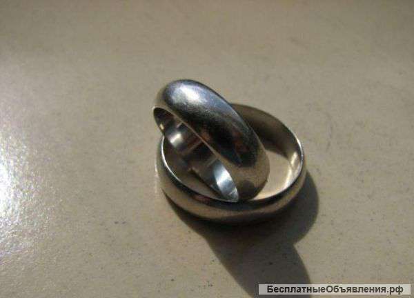 Обручальные кольца из платины 950 пробы