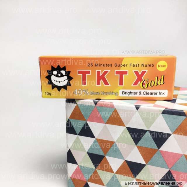 Анестезия для татуажа и микроблейдинга TKTX 40% Gold