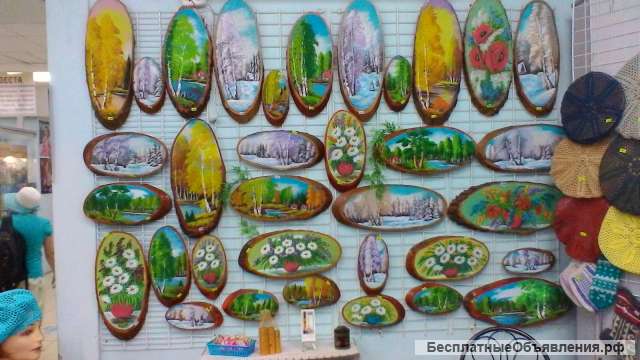 Картины на спиле дерева