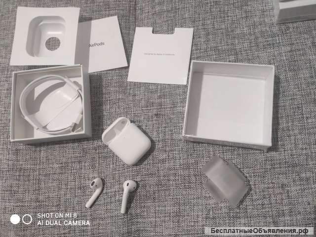 Airpods 2 люкс копия. По самой низкой цене.