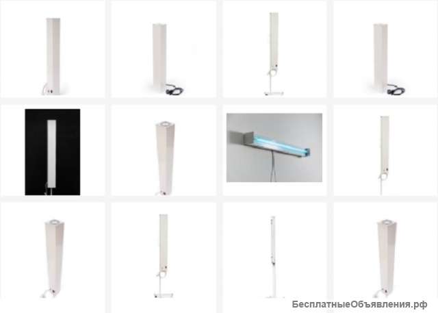 Бактерицидные облучатели, средства дезинфекции помещений