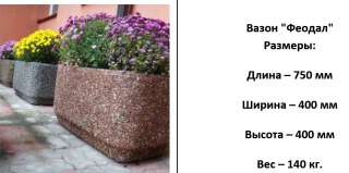 Барьеры, скамейки бетонно-мраморные для оформления территорий