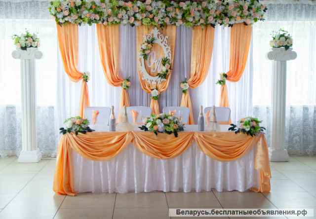 Свадебное оформление залов в Волковыске, Зельве, Мостах, Слониме, Свислочи, Берестовице Гродно