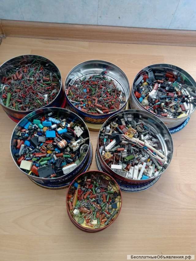 Радиодетали (резисторы, транзисторы и пр.)