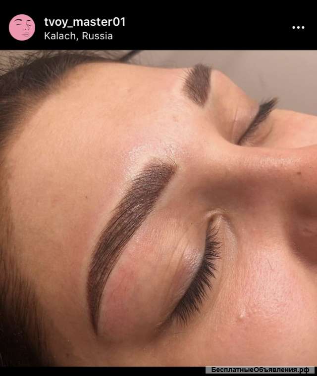 Перманентный макияж бровей и губ