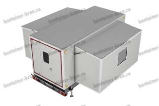 Раздвижной кузов фургон на автомобильном прицепе